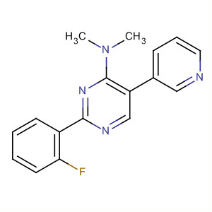 823795-52-4  4-Pyrimidinamine, 2-(2-fluorophenyl)-N,N-dimethyl-5-(3-pyridinyl)-