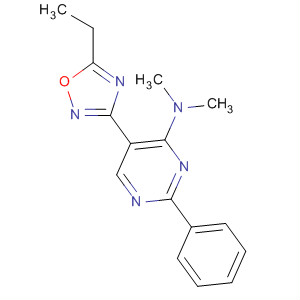 823795-72-8  4-Pyrimidinamine,5-(5-ethyl-1,2,4-oxadiazol-3-yl)-N,N-dimethyl-2-phenyl-