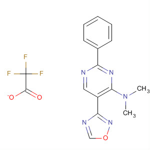 823796-51-6  4-Pyrimidinamine, N,N-dimethyl-5-(1,2,4-oxadiazol-3-yl)-2-phenyl-,mono(trifluoroacetate)
