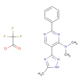 823796-52-7  4-Pyrimidinamine,N,N-dimethyl-5-(5-methyl-1H-1,2,4-triazol-3-yl)-2-phenyl-,mono(trifluoroacetate)