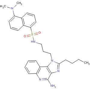 823809-04-7  1-Naphthalenesulfonamide,N-[3-(4-amino-2-butyl-1H-imidazo[4,5-c]quinolin-1-yl)propyl]-5-(dimethylamino)-