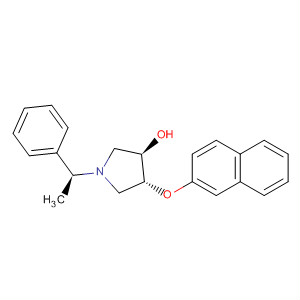 824390-83-2  3-Pyrrolidinol, 4-(2-naphthalenyloxy)-1-[(1S)-1-phenylethyl]-, (3R,4R)-