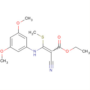 824399-62-4  2-Propenoic acid,2-cyano-3-[(3,5-dimethoxyphenyl)amino]-3-(methylthio)-, ethyl ester