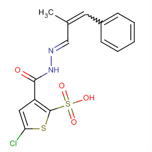 800402-45-3  2-Thiophenesulfonic acid, 5-chloro-,(2E)-(2-methyl-3-phenyl-2-propenylidene)hydrazide