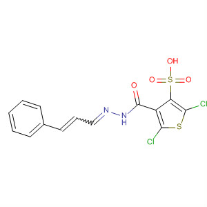 800402-46-4  3-Thiophenesulfonic acid, 2,5-dichloro-,(2E)-(3-phenyl-2-propenylidene)hydrazide