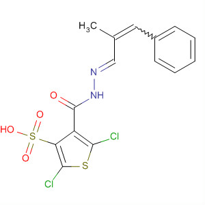 800402-47-5  3-Thiophenesulfonic acid, 2,5-dichloro-,(2E)-(2-methyl-3-phenyl-2-propenylidene)hydrazide