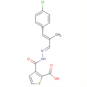 800402-76-0  2-Thiophenecarboxylic acid,(2E)-[3-(4-chlorophenyl)-2-methyl-2-propenylidene]hydrazide