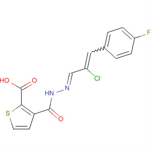 800402-82-8  2-Thiophenecarboxylic acid,(2E)-[2-chloro-3-(4-fluorophenyl)-2-propenylidene]hydrazide