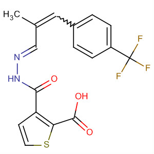 800402-91-9  2-Thiophenecarboxylic acid,(2E)-[2-methyl-3-[4-(trifluoromethyl)phenyl]-2-propenylidene]hydrazide