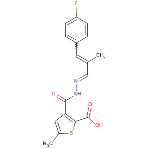 800403-04-7  2-Thiophenecarboxylic acid, 5-methyl-,(2E)-[3-(4-fluorophenyl)-2-methyl-2-propenylidene]hydrazide