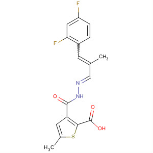 800403-12-7  2-Thiophenecarboxylic acid, 5-methyl-,(2E)-[3-(2,4-difluorophenyl)-2-methyl-2-propenylidene]hydrazide