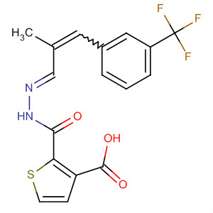 800403-42-3  3-Thiophenecarboxylic acid,(2E)-[2-methyl-3-[3-(trifluoromethyl)phenyl]-2-propenylidene]hydrazide
