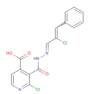 800403-90-1  4-Pyridinecarboxylic acid, 2-chloro-,(2E)-(2-chloro-3-phenyl-2-propenylidene)hydrazide