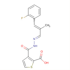 800404-22-2  2-Thiophenecarboxylic acid,(2E)-[3-(2-fluorophenyl)-2-methyl-2-propenylidene]hydrazide