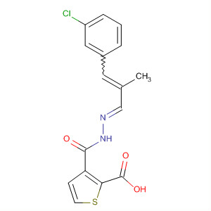 800404-23-3  2-Thiophenecarboxylic acid,(2E)-[3-(3-chlorophenyl)-2-methyl-2-propenylidene]hydrazide
