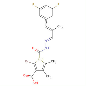 800404-31-3  3-Thiophenecarboxylic acid, 2-bromo-4,5-dimethyl-,(2E)-[3-(3,5-difluorophenyl)-2-methyl-2-propenylidene]hydrazide