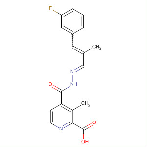 800404-70-0  2-Pyridinecarboxylic acid, 3-methyl-,(2E)-[3-(3-fluorophenyl)-2-methyl-2-propenylidene]hydrazide
