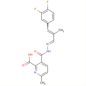 800404-77-7  2-Pyridinecarboxylic acid, 6-methyl-,(2E)-[3-(3,4-difluorophenyl)-2-methyl-2-propenylidene]hydrazide