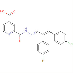 800405-11-2  4-Pyridinecarboxylic acid,(2E)-[3-(4-chlorophenyl)-2-(4-fluorophenyl)-2-propenylidene]hydrazide