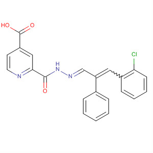 800405-13-4  4-Pyridinecarboxylic acid,(2E)-[3-(2-chlorophenyl)-2-phenyl-2-propenylidene]hydrazide