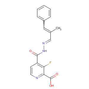 800406-05-7  2-Pyridinecarboxylic acid, 3-fluoro-,(2E)-(2-methyl-3-phenyl-2-propenylidene)hydrazide