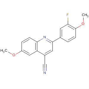 801233-92-1  4-Quinolinecarbonitrile, 2-(3-fluoro-4-methoxyphenyl)-6-methoxy-