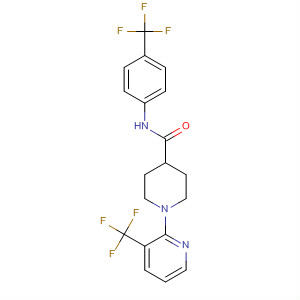801305-02-2  4-Piperidinecarboxamide,N-[4-(trifluoromethyl)phenyl]-1-[3-(trifluoromethyl)-2-pyridinyl]-