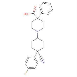 80139-90-8  4-Piperidinecarboxylic acid,1-[4-cyano-4-(4-fluorophenyl)cyclohexyl]-4-phenyl-