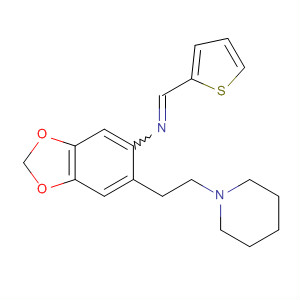 80645-18-7  1,3-Benzodioxol-5-amine,6-[2-(1-piperidinyl)ethyl]-N-(2-thienylmethylene)-