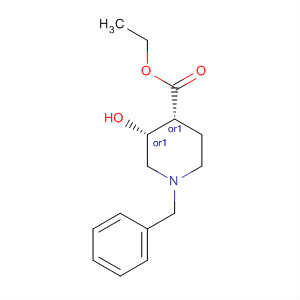 807331-62-0  4-Piperidinecarboxylic acid, 3-hydroxy-1-(phenylmethyl)-, ethyl ester,(3R,4R)-rel-