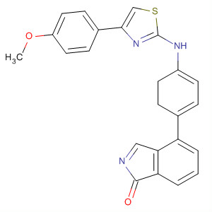 808127-66-4  1H-Isoindol-1-one,2,3-dihydro-4-[4-[[4-(4-methoxyphenyl)-2-thiazolyl]amino]phenyl]-