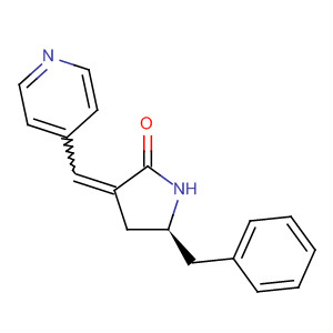 809278-68-0  2-Pyrrolidinone, 5-(phenylmethyl)-3-(4-pyridinylmethylene)-, (5S)-