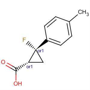 809282-74-4  Cyclopropanecarboxylic acid, 2-fluoro-2-(4-methylphenyl)-, (1R,2R)-rel-