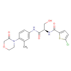 811450-61-0  2-Thiophenecarboxamide,5-chloro-N-[(1R)-1-(hydroxymethyl)-2-[[3-methyl-4-(3-oxo-4-morpholinyl)phenyl]amino]-2-oxoethyl]-