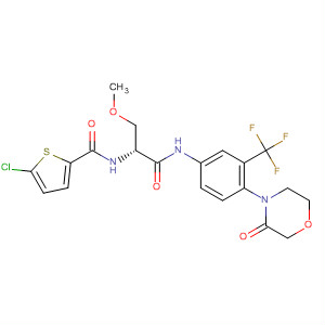811450-63-2  2-Thiophenecarboxamide,5-chloro-N-[(1R)-1-(methoxymethyl)-2-oxo-2-[[4-(3-oxo-4-morpholinyl)-3-(trifluoromethyl)phenyl]amino]ethyl]-