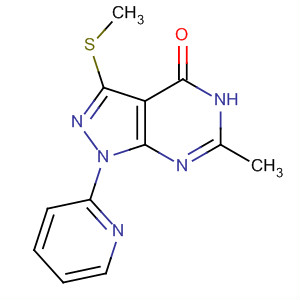 812667-85-9  4H-Pyrazolo[3,4-d]pyrimidin-4-one,1,5-dihydro-6-methyl-3-(methylthio)-1-(2-pyridinyl)-