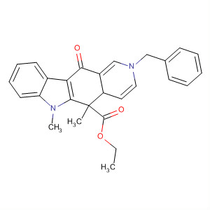 81451-83-4  2H-Pyrido[4,3-b]carbazole-5-carboxylic acid,4a,5,6,11-tetrahydro-5,6-dimethyl-11-oxo-2-(phenylmethyl)-, ethyl ester,cis-