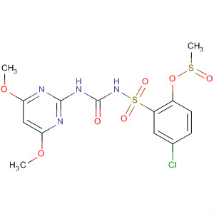81479-92-7  Benzenesulfonamide,5-chloro-N-[[(4,6-dimethoxy-2-pyrimidinyl)amino]carbonyl]-2-[(methylsulfonyl)oxy]-