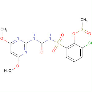 81479-94-9  Benzenesulfonamide,3-chloro-N-[[(4,6-dimethoxy-2-pyrimidinyl)amino]carbonyl]-2-[(methylsulfonyl)oxy]-