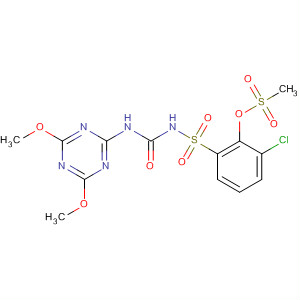 81479-95-0  Benzenesulfonamide,3-chloro-N-[[(4,6-dimethoxy-1,3,5-triazin-2-yl)amino]carbonyl]-2-[(methylsulfonyl)oxy]-