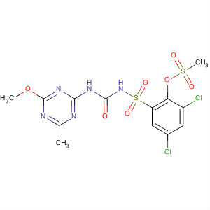81479-96-1  Benzenesulfonamide,3,5-dichloro-N-[[(4-methoxy-6-methyl-1,3,5-triazin-2-yl)amino]carbonyl]-2-[(methylsulfonyl)oxy]-