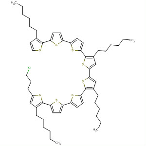 817588-46-8  2,2':5',2'':5'',2''':5''',2'''':5'''',2''''':5''''',2'''''':5'''''',2'''''''-Octithiophene,5-(3-chloropropyl)-3,3''',3''''''',4''''-tetrahexyl-