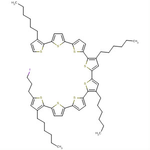 817588-50-4  2,2':5',2'':5'',2''':5''',2'''':5'''',2''''':5''''',2'''''':5'''''',2'''''''-Octithiophene,3,3''',3''''''',4''''-tetrahexyl-5-(3-iodopropyl)-