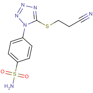 81759-37-7  Benzenesulfonamide, 4-[5-[(2-cyanoethyl)thio]-1H-tetrazol-1-yl]-