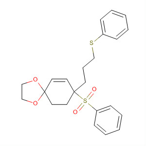 81841-96-5  1,4-Dioxaspiro[4.5]dec-6-ene,8-(phenylsulfonyl)-8-[3-(phenylthio)propyl]-