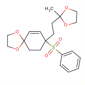 81842-41-3  1,4-Dioxaspiro[4.5]dec-6-ene,8-[2-(2-methyl-1,3-dioxolan-2-yl)ethyl]-8-(phenylsulfonyl)-