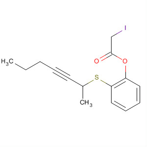 819079-71-5  Acetic acid, iodo-, 2-(2-heptynylthio)phenyl ester
