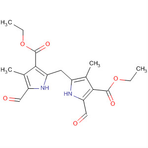 81971-97-3  1H-Pyrrole-3-carboxylic acid,2-[[4-(ethoxycarbonyl)-5-formyl-3-methyl-1H-pyrrol-2-yl]methyl]-5-formyl-4-methyl-, ethyl ester