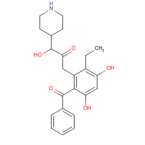 819811-57-9  4-Piperidinemethanol,1-[(2-benzoyl-6-ethyl-3,5-dihydroxyphenyl)acetyl]-