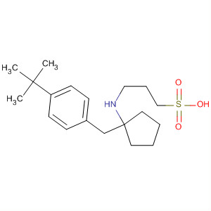 819865-57-1  1-Propanesulfonic acid,3-[[1-[[4-(1,1-dimethylethyl)phenyl]methyl]cyclopentyl]amino]-